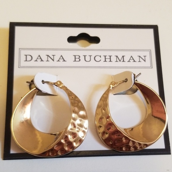Dana Buchman Jewelry - NWT Dana Buchman Gold Hoops